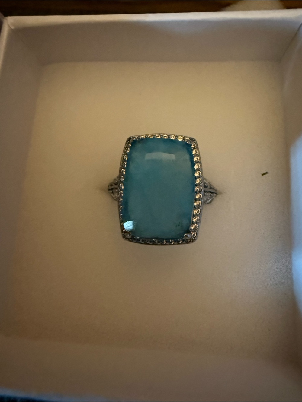 Blue Topaz mental health ring